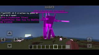 Wither storm VS Ultra Enderman Titan [upl. by Nwahsav533]