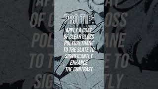 PRO TIP Spray a coat of clear gloss polyurethane to enhance contrast [upl. by Barton]