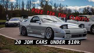 20 OF THE BEST JDM Sports Cars For Less Than 10k [upl. by Godred]