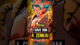 I gave Gogeta Blue his Zenkai not really dblegends shorts [upl. by Nalym482]