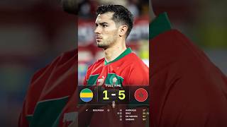 🇬🇦🇲🇦 Full Time Gabon 1 vs 5 Maroc highlights amp All goals  can2025 afcon Gabon maroc football [upl. by Lyrac]