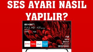 Axen TV Ses Ayarı Nasıl Yapılır [upl. by Notsag]