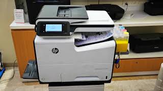 Hp pagewide 577 Speed Test 1 minutes 70 page print [upl. by Lidstone446]