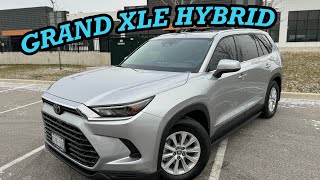 2024 Grand highlander hybrid XLE full review Interior and exterior [upl. by Bleier254]