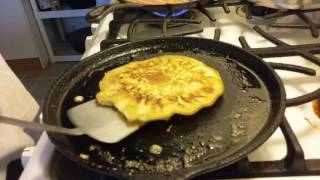 Making pancakes using cast iron [upl. by Denver582]