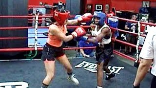 KATHIA CORONADO  JAICA PAVILUS  BOXING  GLEASONS GYM 91617  130 lb 3 rounds [upl. by Huoh]