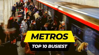 Top 10 Busiest Subway Metro Systems in the World 2024 [upl. by Eigriv]