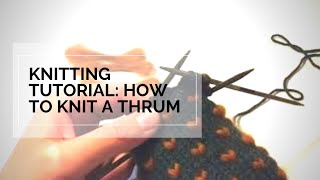 How to Knit Thrums into your Mittens  Knitting Tutorial  Thrum Mittens  Adding Thrums to Mittens [upl. by Cynar]