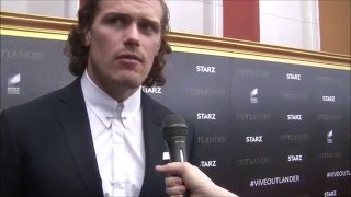 Sam Heughan Outlander Season 2 Premiere NYC [upl. by Grigson]