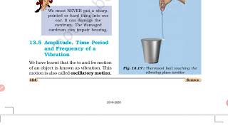AmplitudeTime Period and Frequency of a VibrationSound Science class8 [upl. by Warfold]