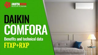 DAIKIN COMFORA FTXP35M  RXP35M 12000 Btuh  Design overview functions and specifications [upl. by Galatea]