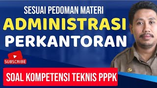 🔴TRYOUT SOAL TEKNIS PENGADMINISTRASI PERKANTORAN SELEKSI PPPK [upl. by Sedruol40]