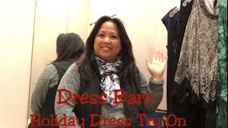 PlusSize Dressbarn Holiday Dress Try On  in the dressing room [upl. by Rufena]