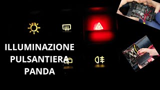 Illuminazione led pulsantiera Fiat Panda 141 [upl. by Atilrak]