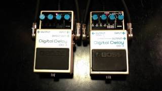 Boss DD2 vs DD3 Digital Delay [upl. by Atikihc]