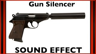 Gun Silencer Sound Effect  Sfx  HD [upl. by Annasor896]