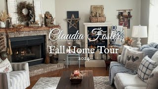 COUNTRY FARMHOUSE PRIMITIVE COTTAGE HOME TOUR  Decor Decorating Fall House Tours  INSPIRING IDEAS [upl. by Aicirtac]