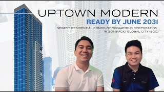 UPTOWN MODERN FIRST LOOK  New Condo in BGC by Megaworld Corporation Preselling [upl. by Onek]