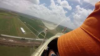 Landing a Ka6CR Glider at Greater Houston Soaring Association [upl. by Enyallij]