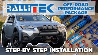 Crosstrek Full Suspension Kit  Step by Step Install rallitekofficial and bilsteinUS [upl. by Schach681]