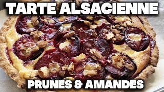 Tarte Alsacienne aux Prunes et aux Amandes  Un délice   SIMPLE ET RAPIDE [upl. by Warila]