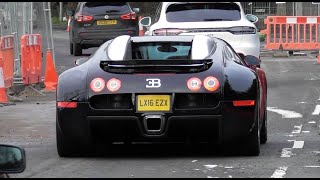 Supercars in Alderley Edge February 2024 Bugatti Veyron Mansory 12C 812 x2 brand new 750s [upl. by Lesley]