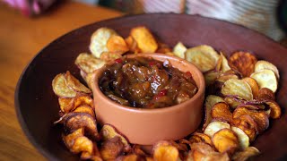 Chips de Batata Doce com Chutney de Manga [upl. by Ajam]