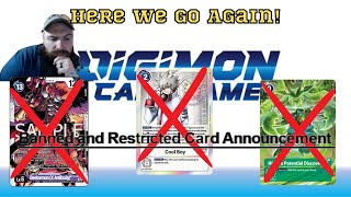 Digimon Card Game April 1st 2023 Lets Talk about the Ban and Limited list [upl. by Adnik325]