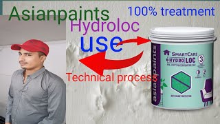 Damp wall paint treatment Asian paints Hydroloc [upl. by Kcor]