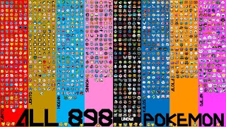 All 898 Pokémon [upl. by Enelyt]