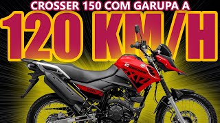 Yamaha Crosser 150 a 120 kmh COM GARUPA distorcendo o espaço tempo [upl. by Marcia225]