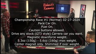 Carrera Digital 132 Slot Car  SmartRace  Pace Car  Championship Race 1 of 3 02272024 [upl. by Ineslta]