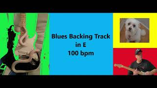 Blues Guitar Backing Track in E 100 bpm [upl. by Kcinimod]