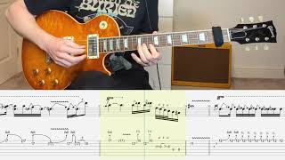 Eagles  Hotel California Solo Guitar Tab With Backing Track [upl. by Parsifal]