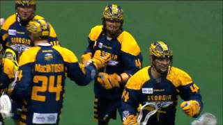 NLL Lyle Thompson dives for highflying goal in pro debut with Georgia Swarm [upl. by Eiuqnimod]