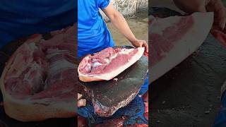 Best Pork Piece amp Unique Cutting Skills pork hindisong porklove porkmeat porkskins bollywood [upl. by Ellerol]