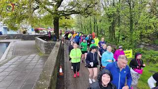 Watch 239 runners start Cwmbran parkruns new route from Cwmbran Boating Lake [upl. by Llenahs286]