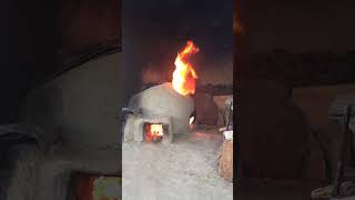 Making bread shorts villagecooking [upl. by Hallerson547]