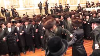 Simchas Beis Munkatch Brashov Rosh Yeshivas Munkatch Dancing with Chosson [upl. by Arol415]