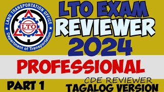 2024 PROFESSIONAL LTO EXAM REVIEWER PART 1 [upl. by Keelin]