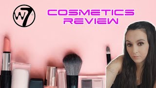 Make Up Haul  W7 Cosmetics Review [upl. by Nosreve468]