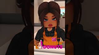 Dunkin Donuts IN BLOXBURG bloxburgroleplay roblox roleplay bloxburgfree gaming bloxburg [upl. by Onoitna]