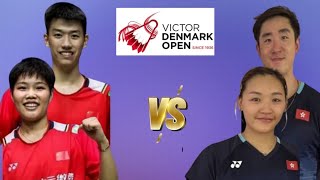 feng huang chn vs tang tse hkg  xD  qf  victor denmark open 2024 [upl. by Mclyman]