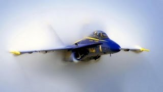 Blue Angel In High Speed Mach Pass w Vapor Wave  2015 [upl. by Grunberg428]