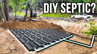 Installing our own septic system start to finish [upl. by Yrrat]