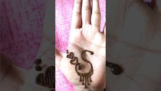 S letter mehndi design Tattoo design mehndi simple easy trending viralshorts [upl. by Lednar180]