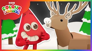 Browns Exciting Reindeer Story  Learn Colours  Cartoons For Kids  Colourblocks [upl. by Abbottson]