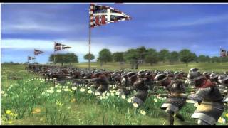 Battle of Crécy cinematic battle Medieval 2 Total war [upl. by Schuman]