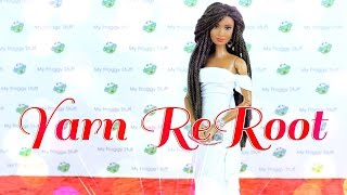 DIY  How to Reroot Doll Hair With Yarn  Handmade  Crafts  4K [upl. by Einna855]