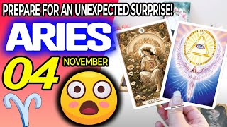 Aries ♈️😲PREPARE FOR AN UNEXPECTED SURPRISE❗🎁 horoscope for today NOVEMBER 4 2024 ♈️ aries tarot [upl. by Trauner]